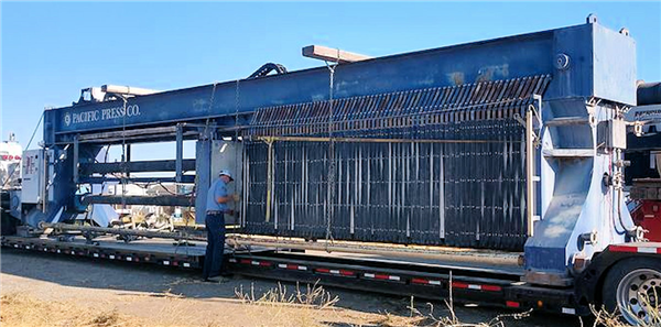 Pac-press 1500mm Plate And Frame Filter Press With (67) 59" X 59" Plates)